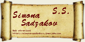 Simona Sadžakov vizit kartica
